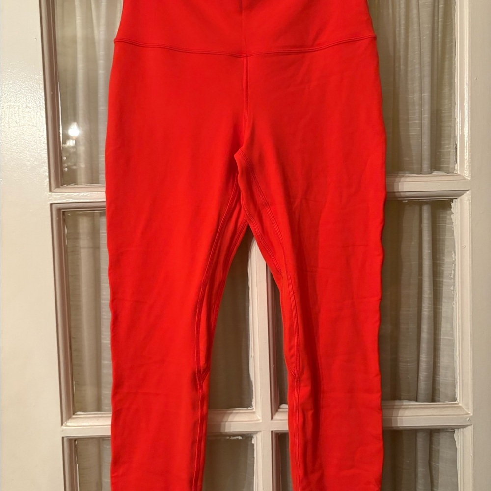 NWOT Lululemon Align High-Rise Pant 25" Orange Size 8